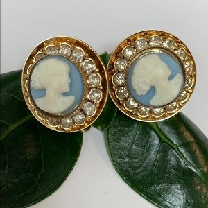 Vintage cameo earrings